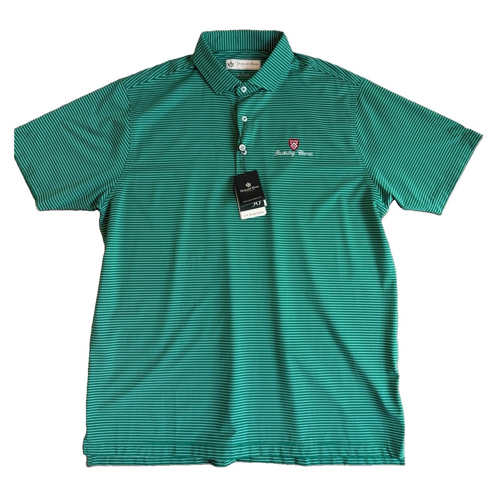 Donald Ross Uv protection Wicking Golf Polo Shirt Berkeley Classic Men's Lg NWT